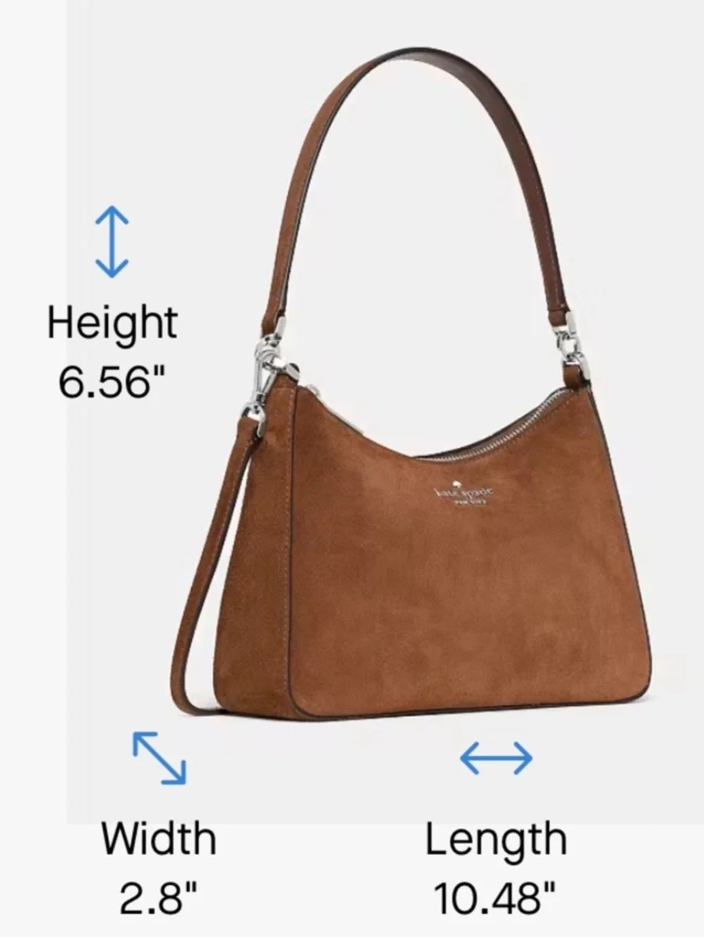 Kate Spade Margot Suede Convertible Shoulder Bag - Picture 3 of 6